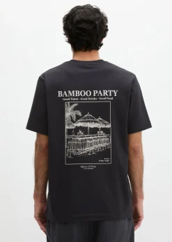 T-Shirt regular mit sommerlichem Rückenprint