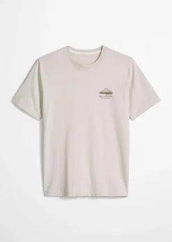 T-Shirt regular mit sommerlichem Rückenprint