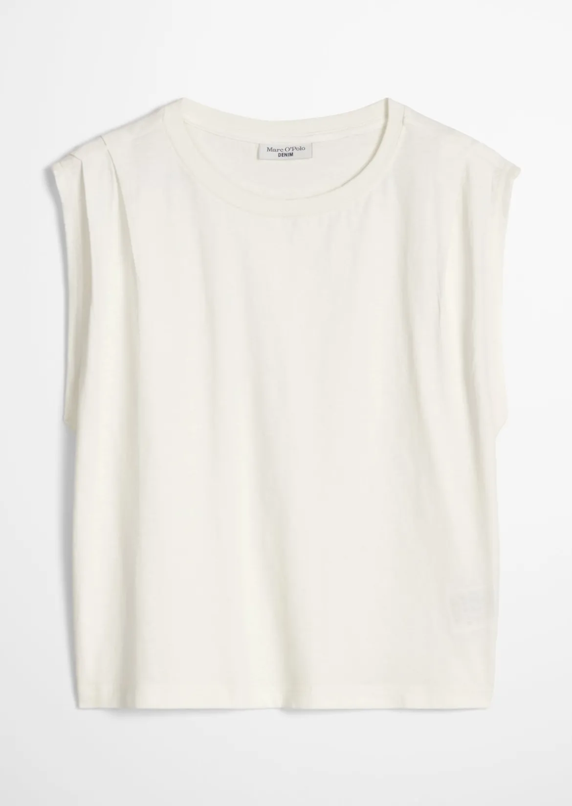 T-Shirt relaxed aus Baumwolle-Leinen-Mix