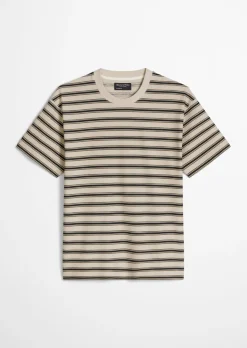 T-Shirt relaxed aus Bio-Baumwolle und Leinen
