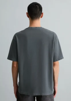 T-Shirt relaxed aus fein gerillter Bio-Baumwolle