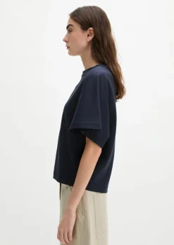 T-Shirt relaxed aus Interlock-Jersey