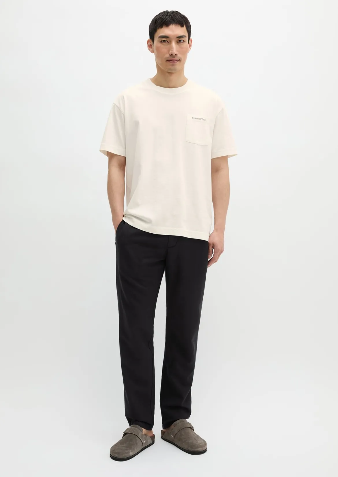 T-Shirt relaxed aus schwerem Bio-Baumwoll-Jersey