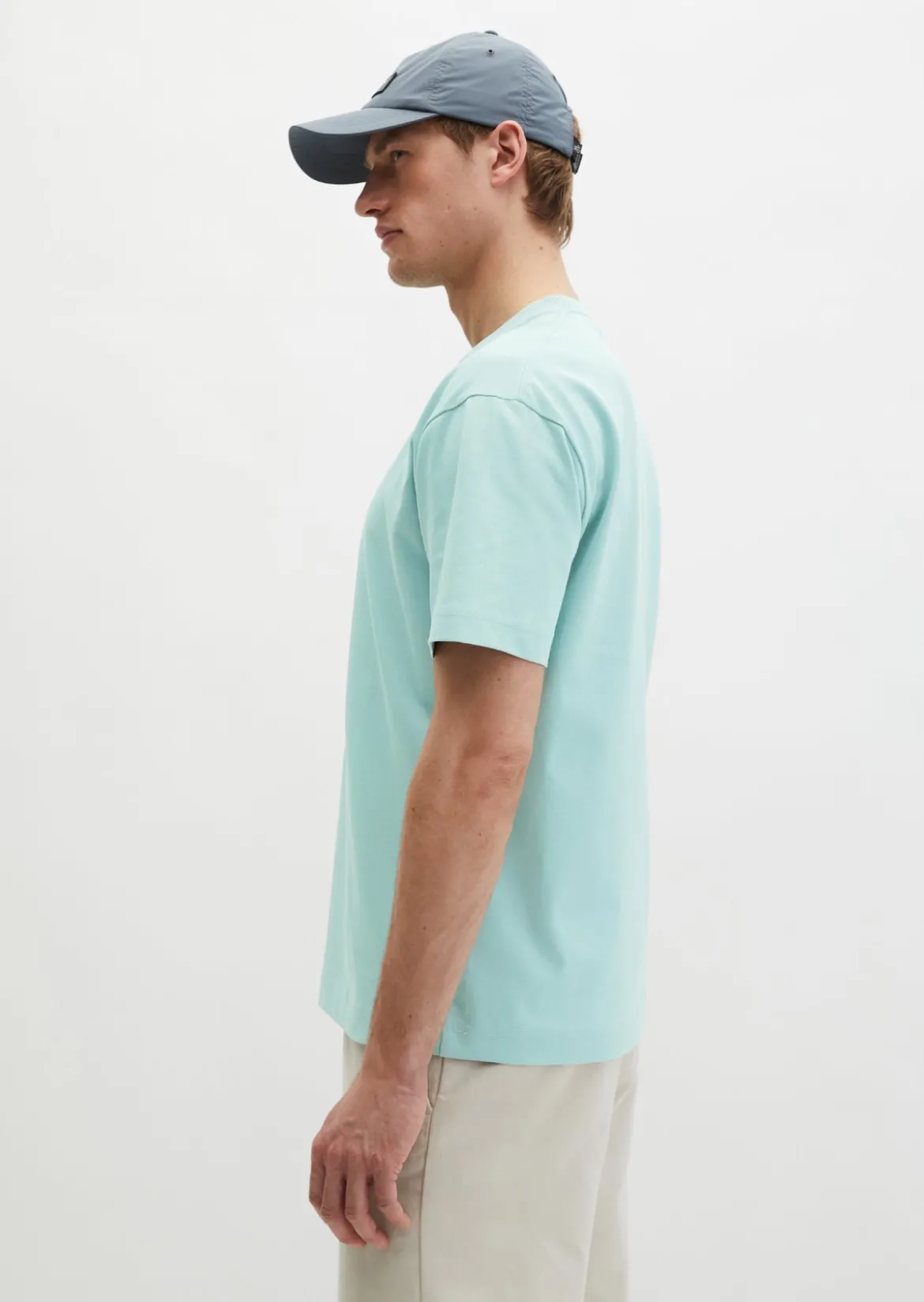 T-Shirt relaxed aus schwerem Bio-Baumwoll-Jersey
