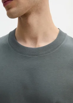 T-Shirt relaxed aus schwerem Bio-Baumwoll-Jersey