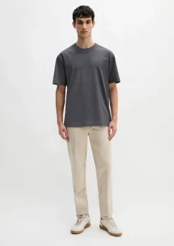 T-Shirt relaxed aus schwerem Bio-Baumwoll-Jersey