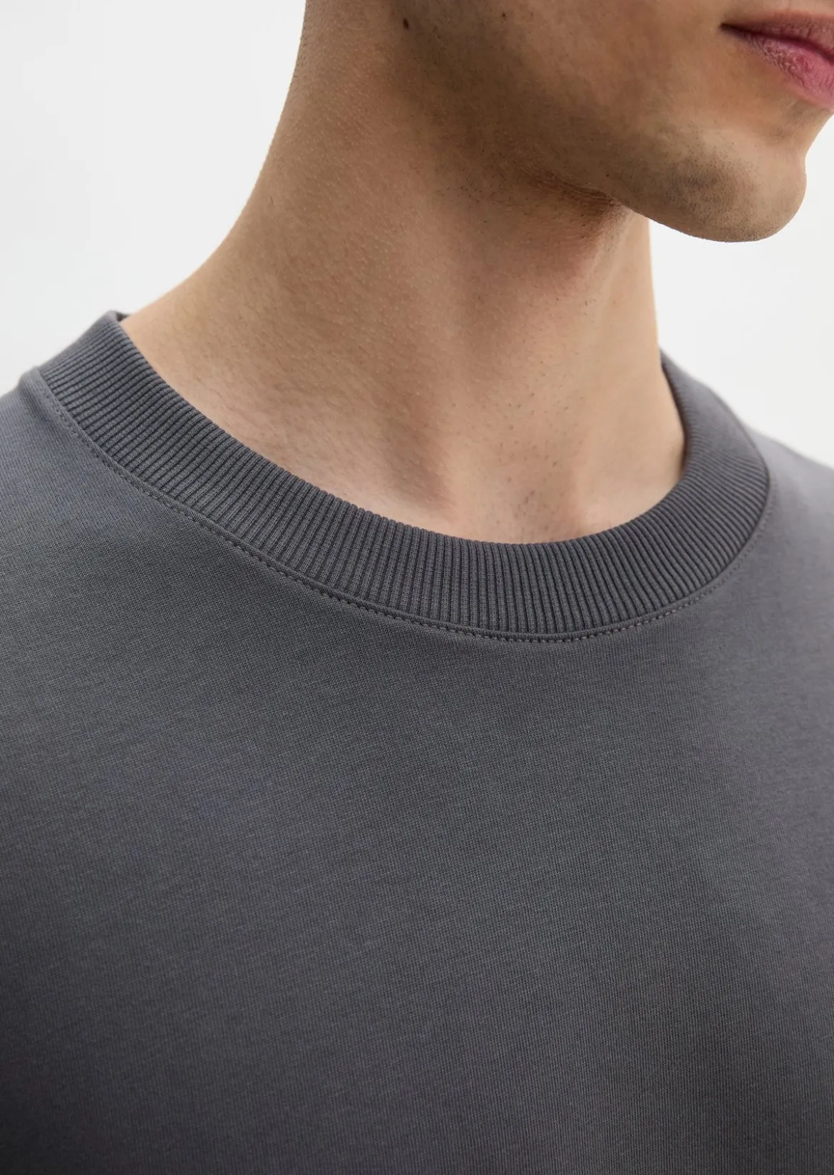 T-Shirt relaxed aus schwerem Bio-Baumwoll-Jersey