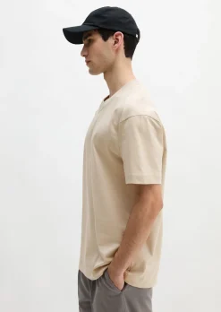 T-Shirt relaxed aus schwerem Bio-Baumwoll-Jersey