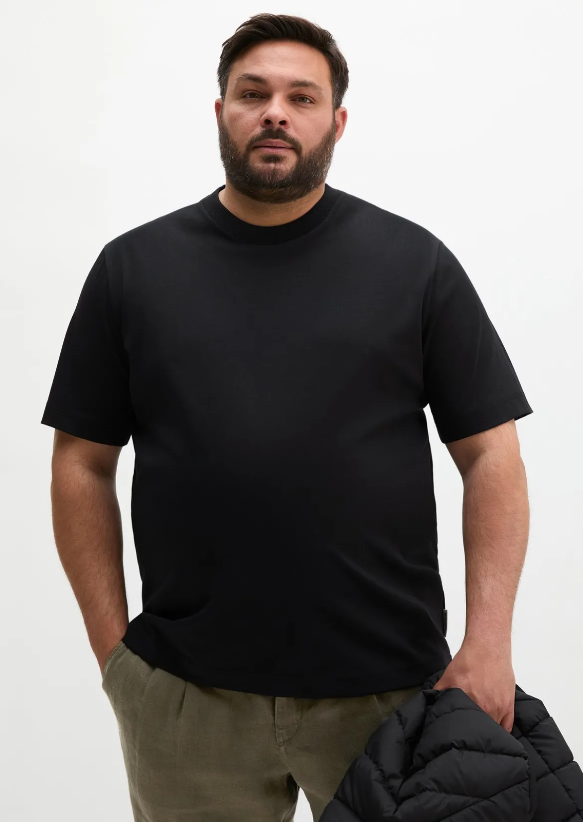 T-Shirt relaxed aus schwerem Bio-Baumwoll-Jersey