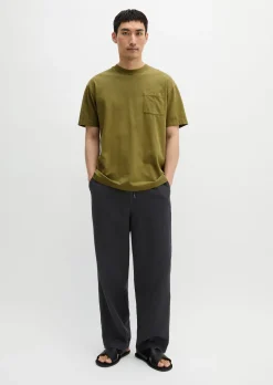T-Shirt relaxed aus schwerem Bio-Baumwoll-Jersey