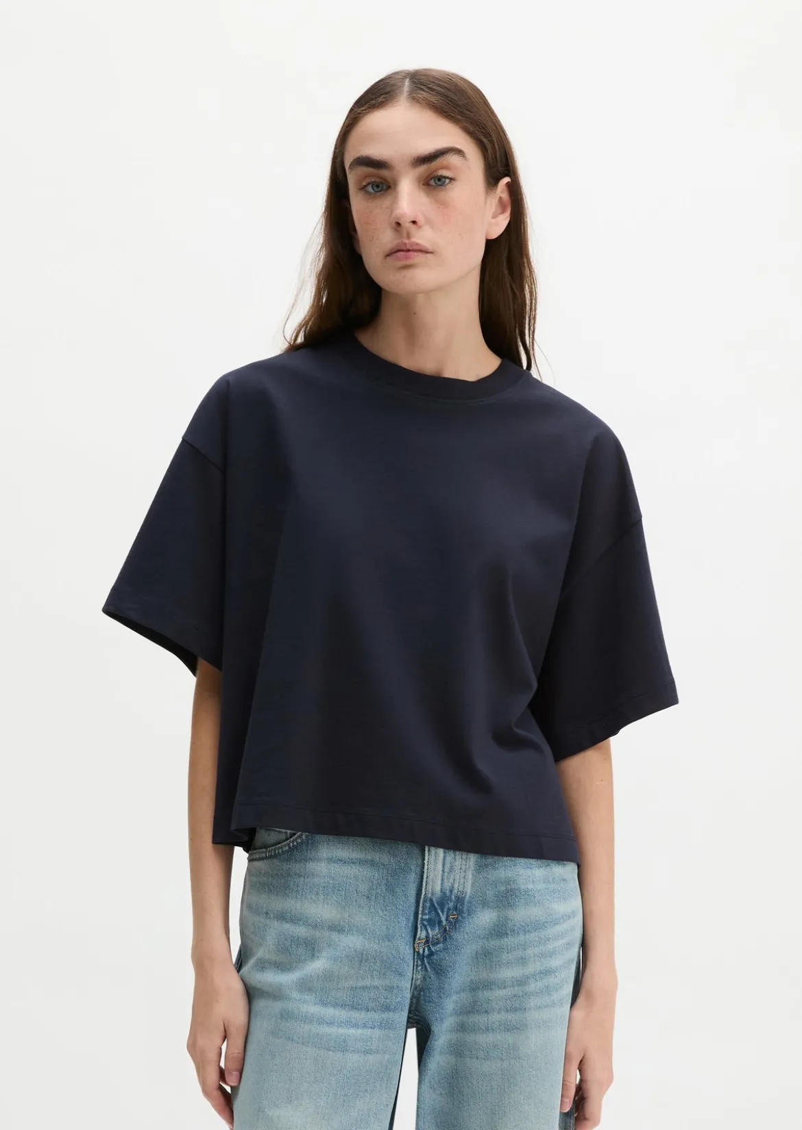 T-Shirt relaxed aus weichem Single Jersey