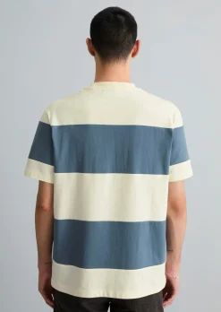 T-Shirt relaxed mit Cut-&-Sew-Blockstreifen