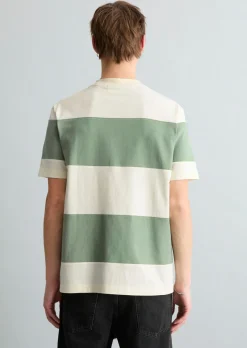 T-Shirt relaxed mit Cut-&-Sew-Blockstreifen