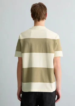 T-Shirt relaxed mit Cut-&-Sew-Blockstreifen