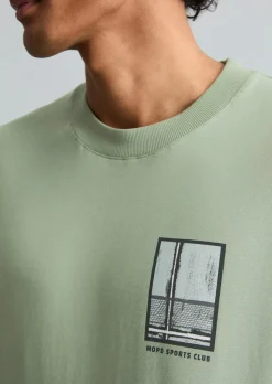 T-Shirt relaxed mit großem Rückenprint