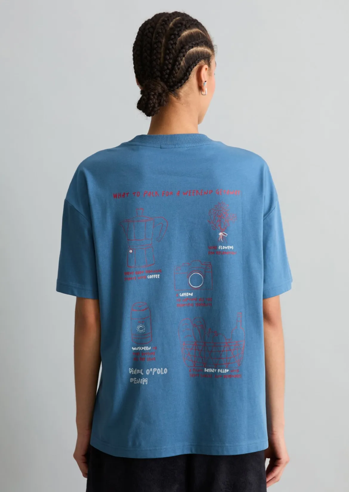 T-Shirt relaxed mit Rückenprint