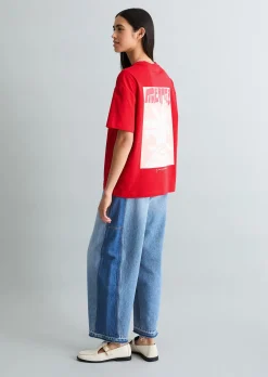 T-Shirt relaxed mit Rückenprint