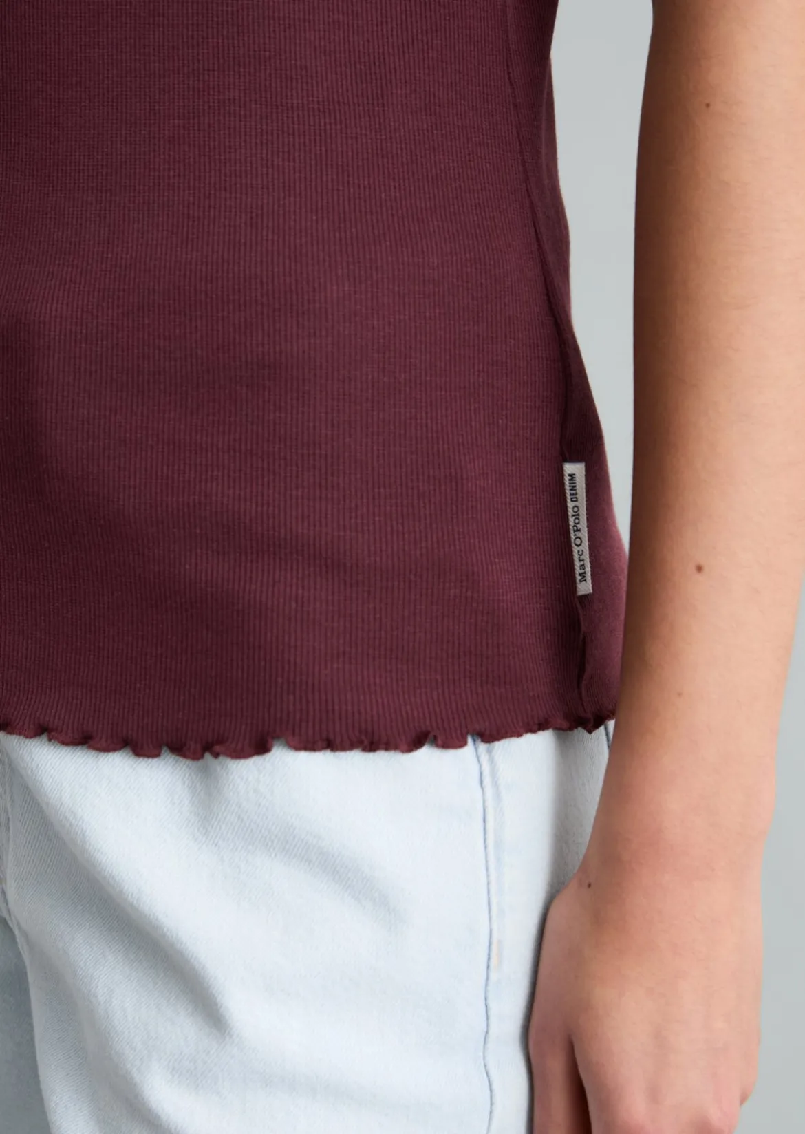 T-Shirt slim aus Bio-Baumwoll-Stretchjersey