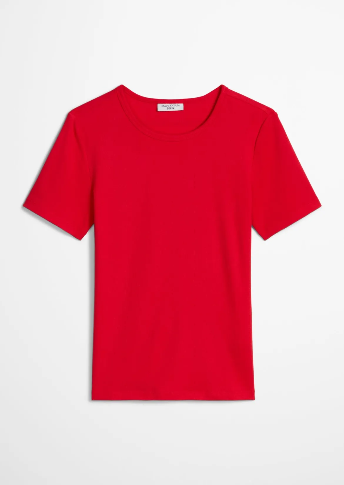 T-Shirt slim aus weichem Rippjersey