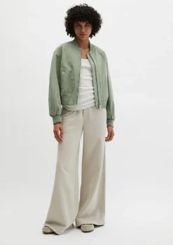Twill-Blouson regular garment-dyed aus reiner Bio-Baumwolle