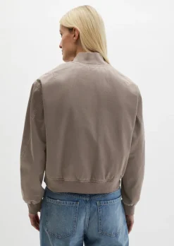 Twill-Blouson regular garment-dyed aus reiner Bio-Baumwolle