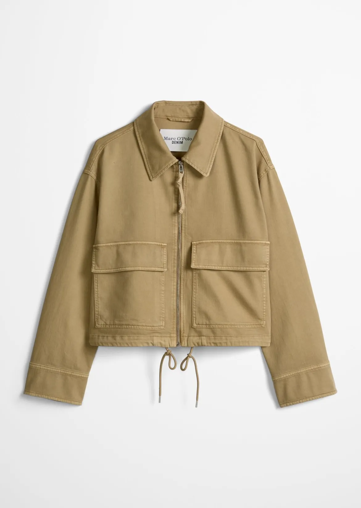 Twill-Jacke regular aus Organic-Cotton-Lyocell-Stretch