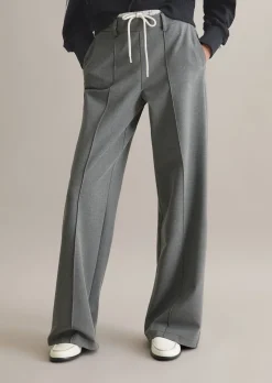 Two-in-One Hose loose aus weichem Viskose-Baumwolle-Mix