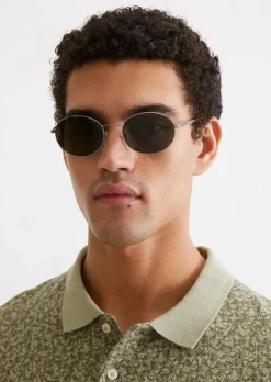 Unisex-Sonnenbrille aus leichtem Metall