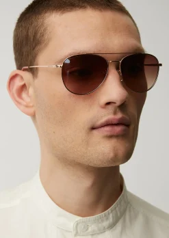 Unisex-Sonnenbrille im Aviator-Stil