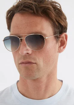 Unisex-Sonnenbrille im Aviator-Stil