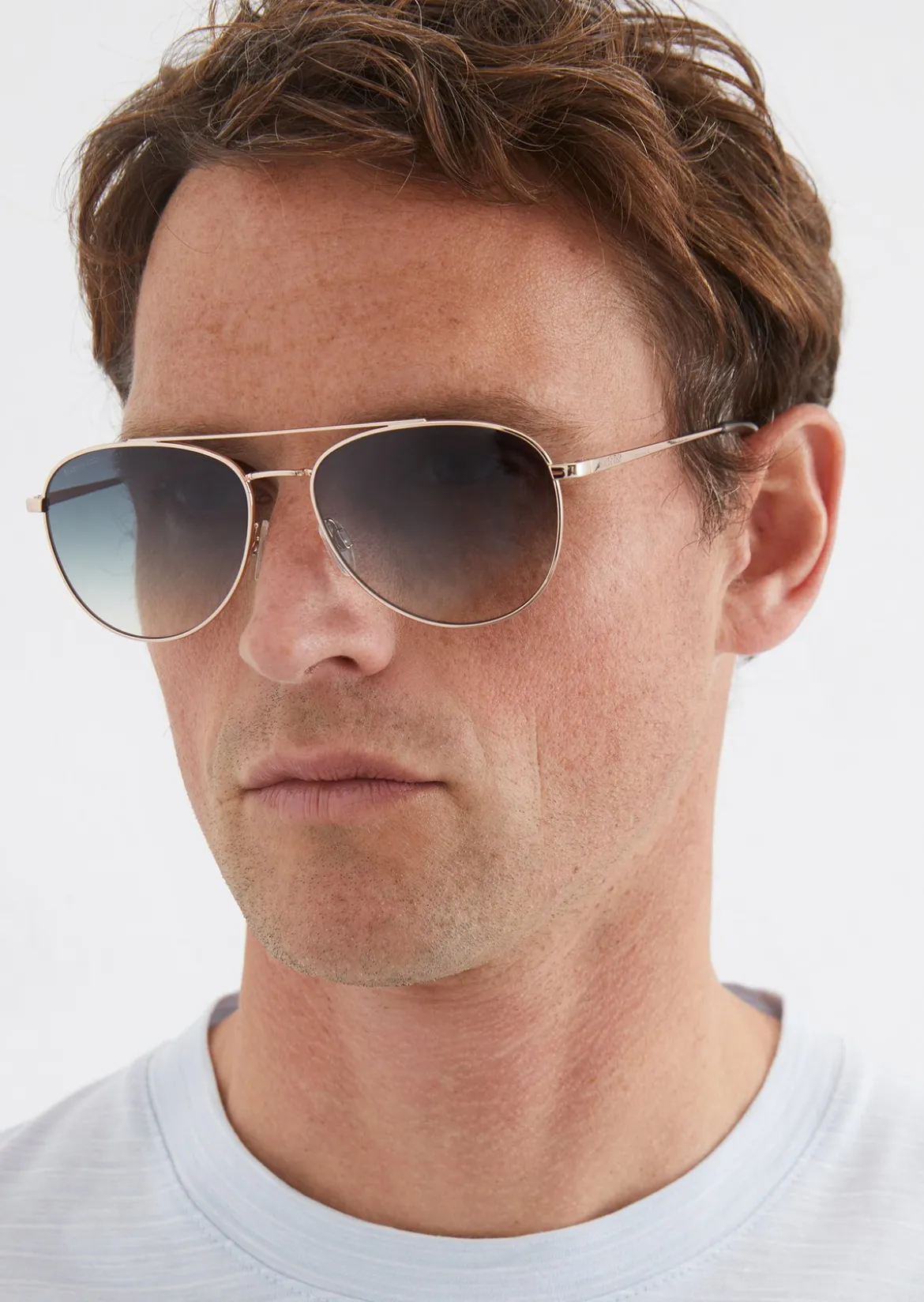 Unisex-Sonnenbrille im Aviator-Stil