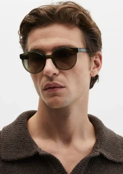 Unisex-Sonnenbrille im Panto-Stil