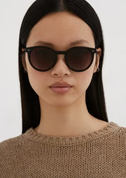 Unisex-Sonnenbrille im Panto-Stil