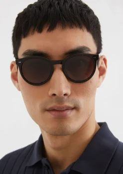 Unisex-Sonnenbrille im Panto-Stil