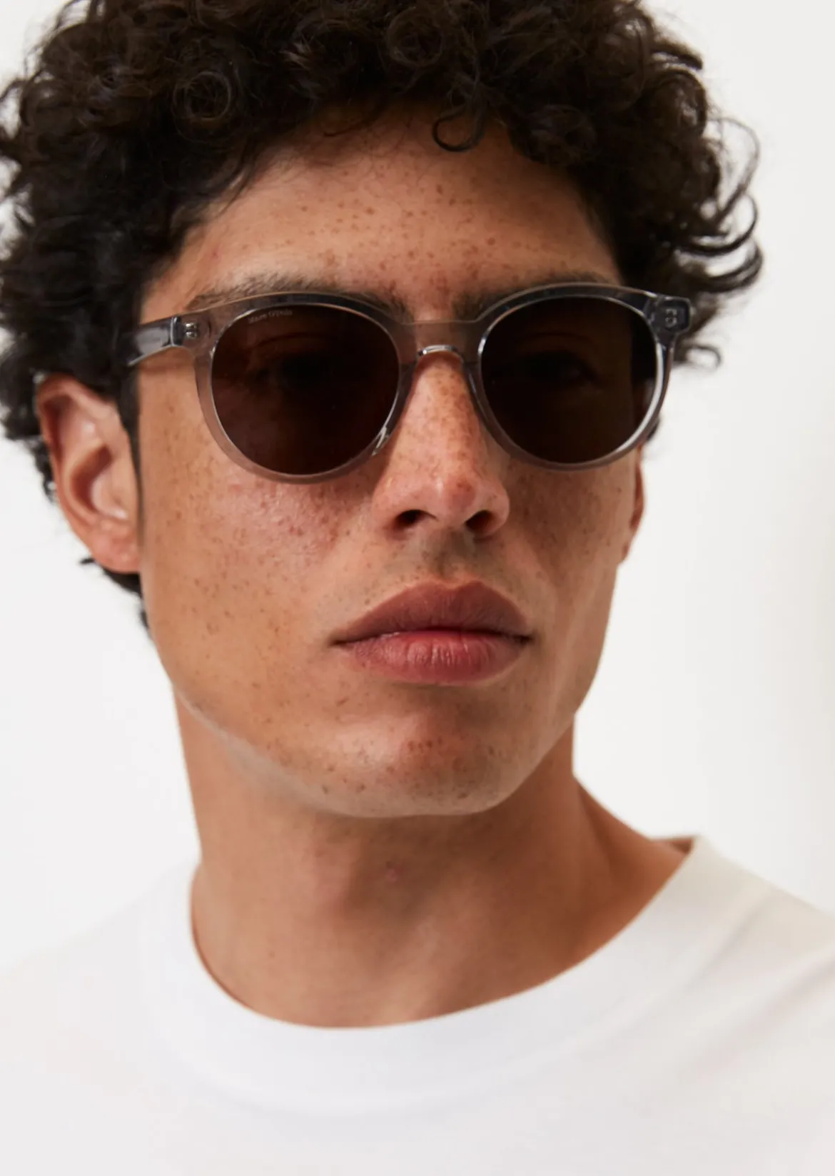 Unisex-Sonnenbrille im Panto-Stil