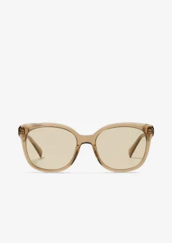 Unisex-Sonnenbrille mit breitem Bio-Acetat-Rahmen
