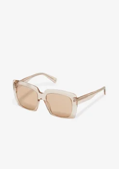 Unisex-Sonnenbrille mit breitem Bio-Acetat-Rahmen