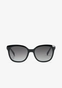 Unisex-Sonnenbrille mit breitem Bio-Acetat-Rahmen