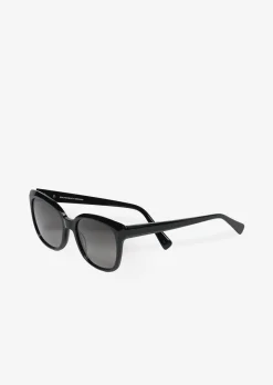 Unisex-Sonnenbrille mit breitem Bio-Acetat-Rahmen