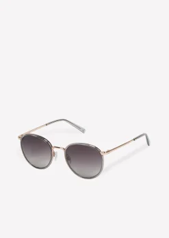 Unisex-Sonnenbrille mit extravagantem Edelstahl-Acetat-Rahmen