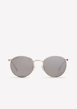 Unisex-Sonnenbrille mit filigranem Metall-Rahmen