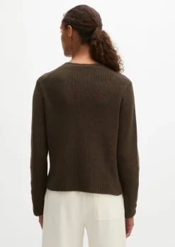 V-Neck-Cardigan relaxed aus Heavy-Weight-Organic-Cotton