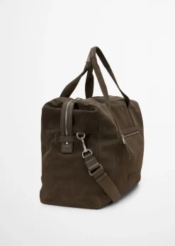 Weekender aus softem Veloursleder