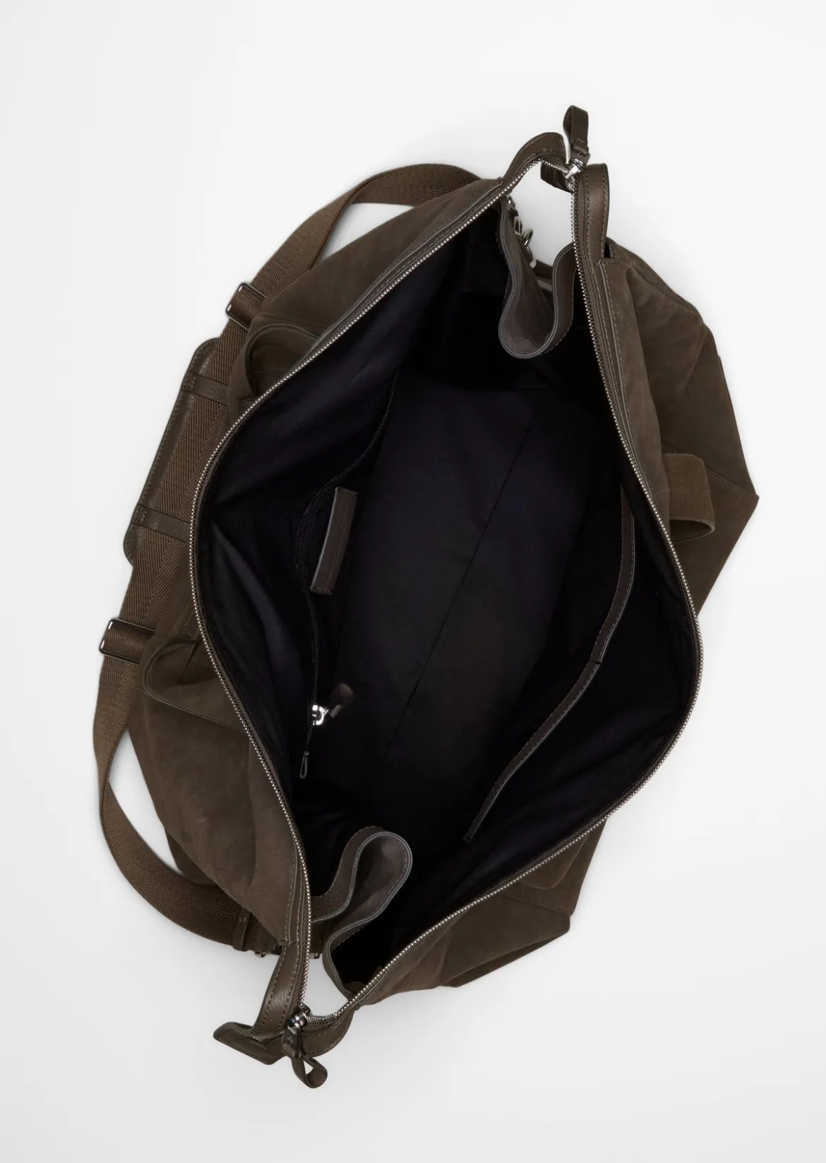 Weekender aus softem Veloursleder