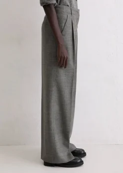 Weite Anzughose aus italienischem Woll-Twill