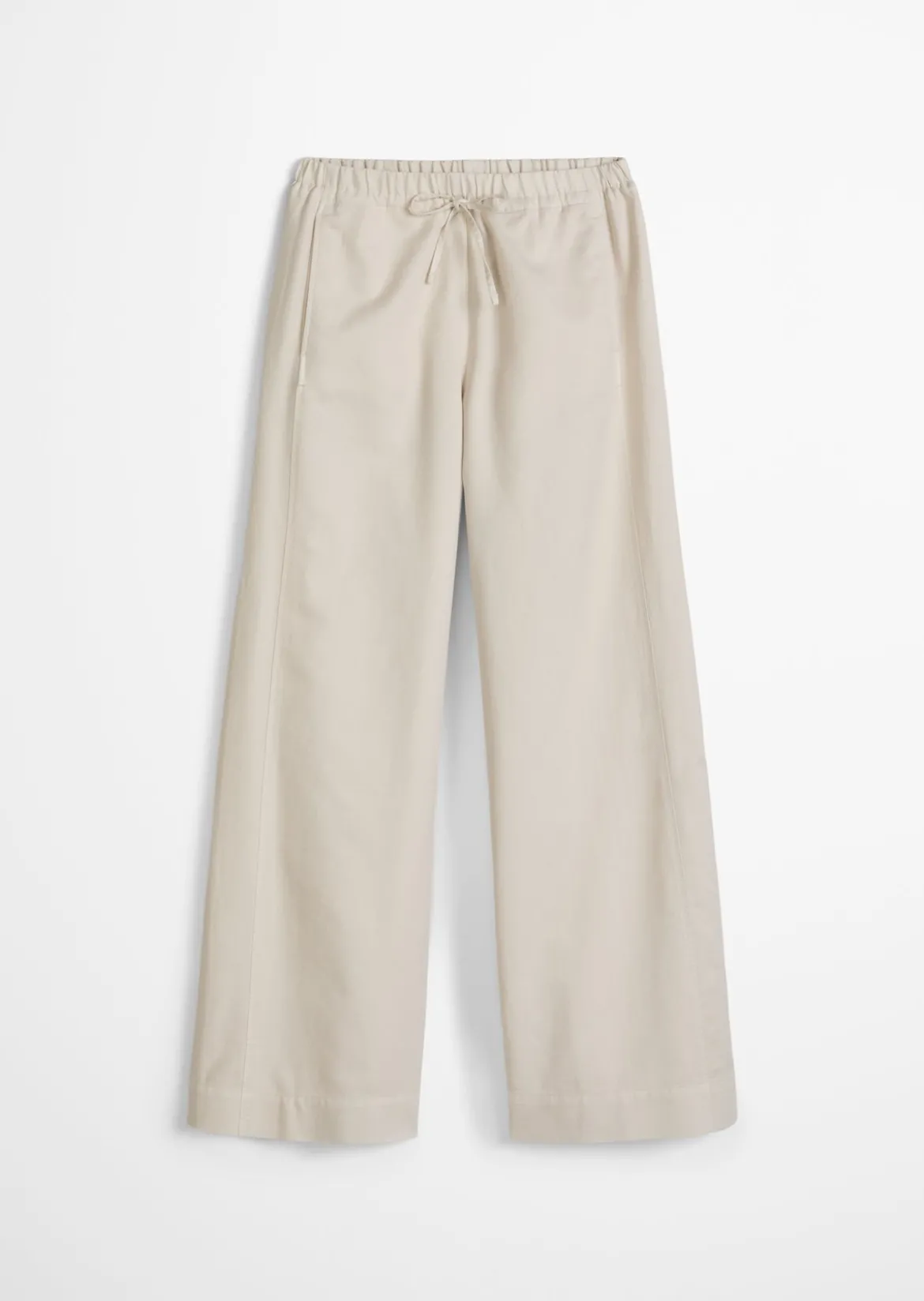 Weite Hose aus Bio-Baumwolle-TENCEL™ Lyocell-Leinen-Mix