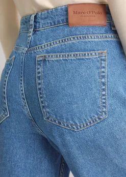 Weite Jeans flared aus softem Lyocell-Baumwolle-Mix