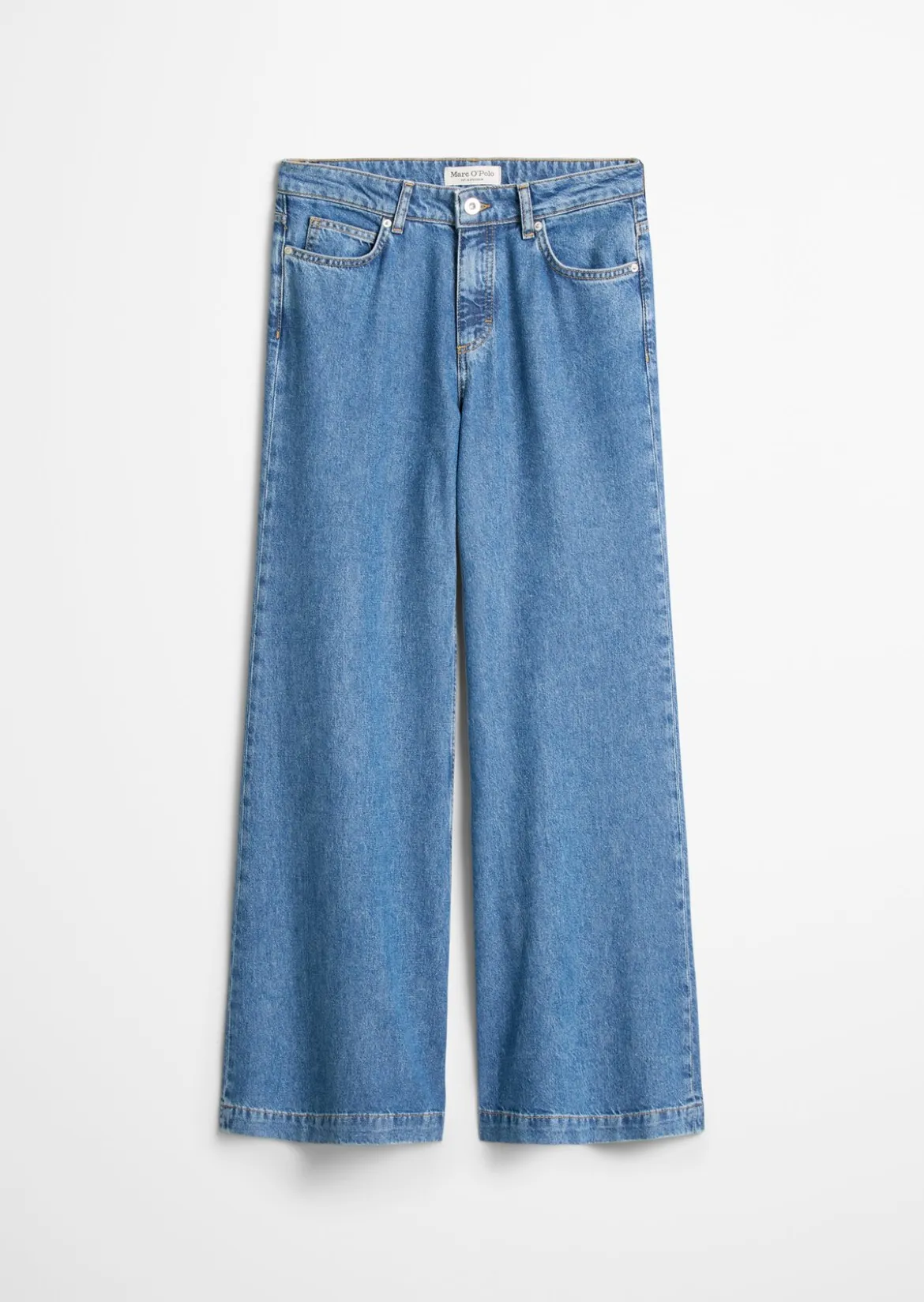 Weite Jeans flared aus softem Lyocell-Baumwolle-Mix