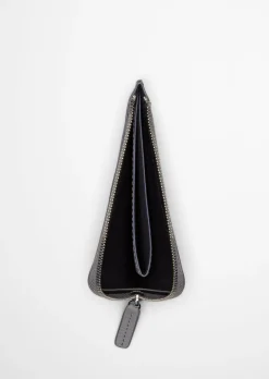 Zipper-Börse aus edlem Rindleder