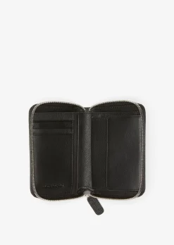 Zipper-Geldbörse aus hochwertiger Leder-Qualität
